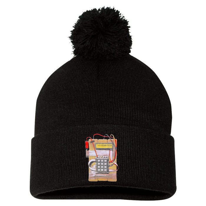Team Sesh Csgo Bomb Pom Pom 12in Knit Beanie