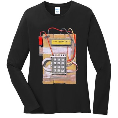 Team Sesh Csgo Bomb Ladies Long Sleeve Shirt