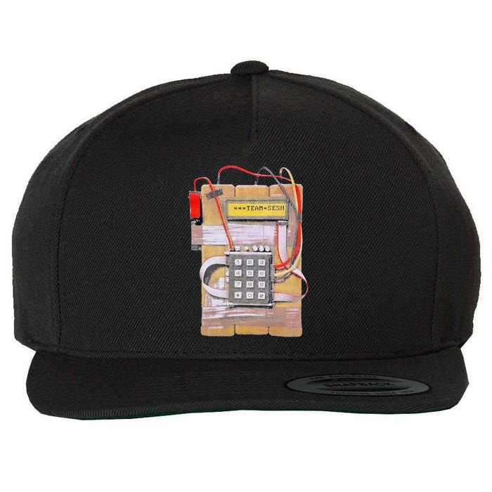 Team Sesh Csgo Bomb Wool Snapback Cap