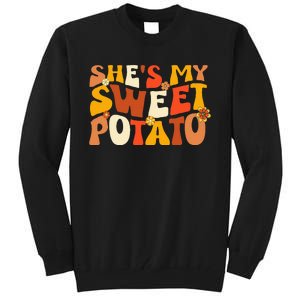 Thanksgiving Shirts Couples Sweet Potato I Yam Tall Sweatshirt