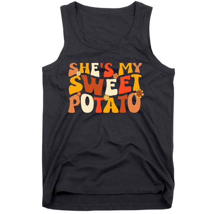 Thanksgiving Shirts Couples Sweet Potato I Yam Tank Top