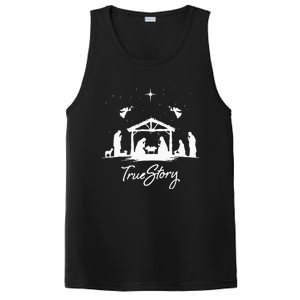 True Story Christmas Nativity Jesus Christian PosiCharge Competitor Tank