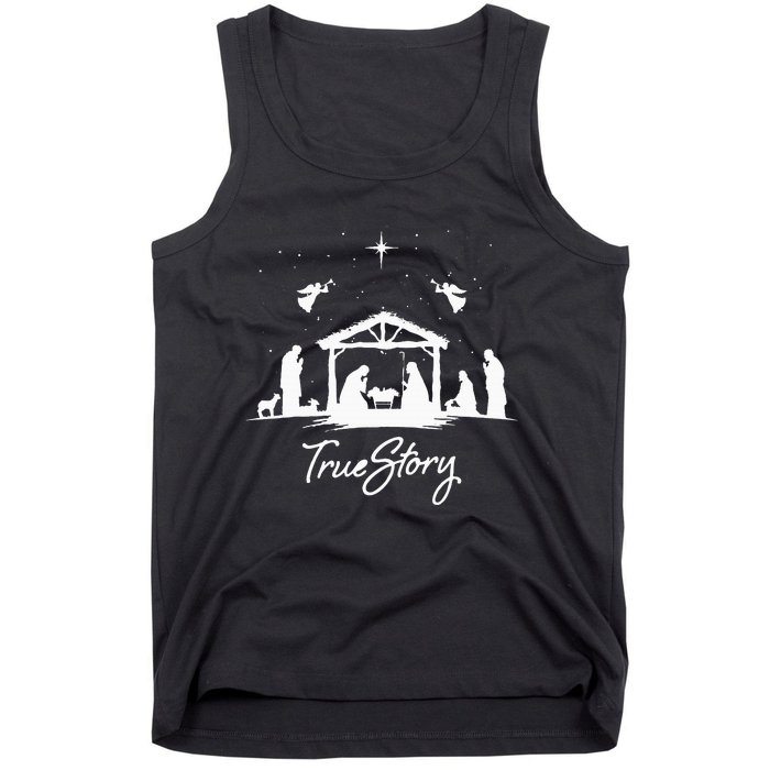 True Story Christmas Nativity Jesus Christian Tank Top