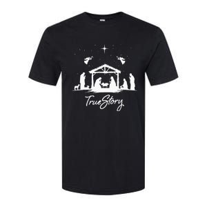 True Story Christmas Nativity Jesus Christian Softstyle CVC T-Shirt