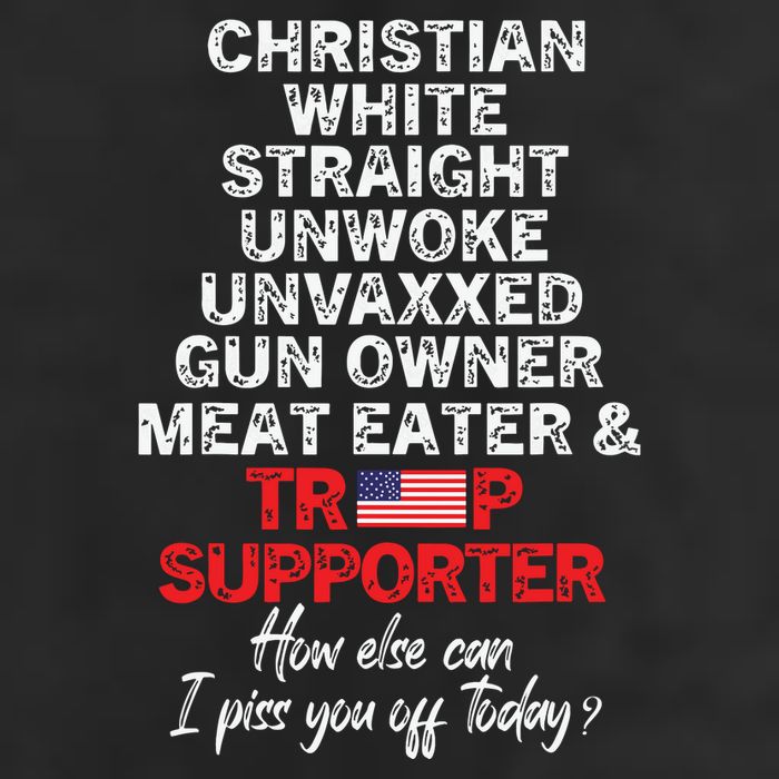 Trump Supporter Christian White Straight Unwoke Unvaxxed Golf Towel