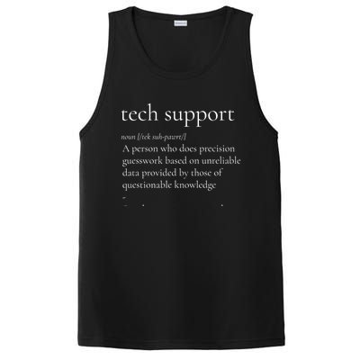 Tech Support Cool Gift Funny Definition Internet Nerd Gift PosiCharge Competitor Tank