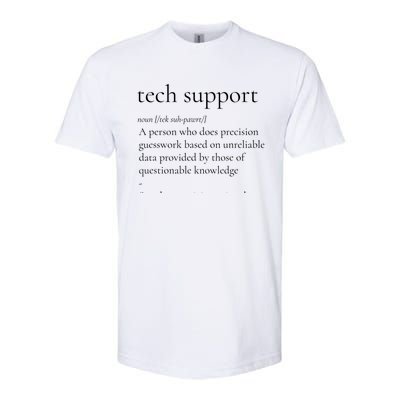 Tech Support Cool Gift Funny Definition Internet Nerd Gift Softstyle CVC T-Shirt