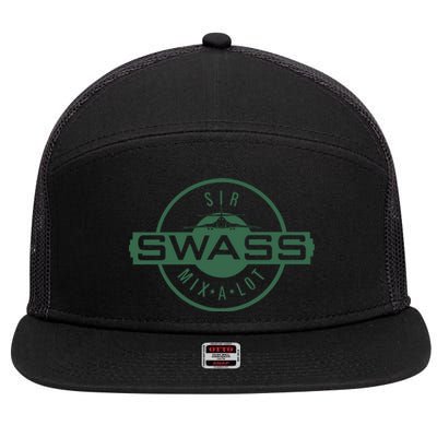 The Swass Cool Vector Design 7 Panel Mesh Trucker Snapback Hat