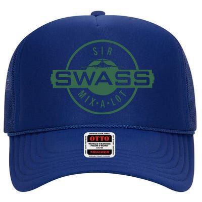 The Swass Cool Vector Design High Crown Mesh Back Trucker Hat