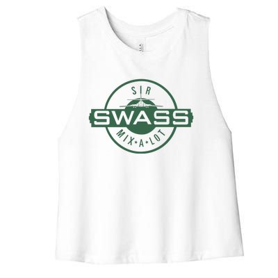 The Swass Cool Vector Design Women's Racerback Cropped Tank