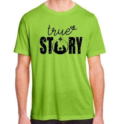 True Story Christmas Holy Christian Adult ChromaSoft Performance T-Shirt