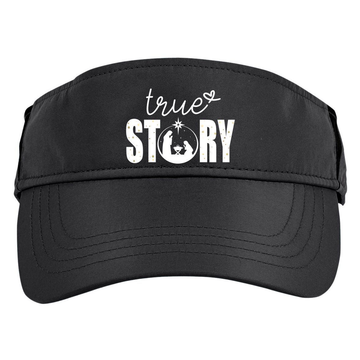 True Story Christmas Holy Christian Adult Drive Performance Visor