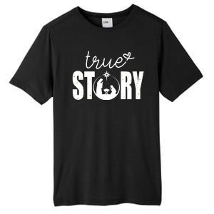 True Story Christmas Holy Christian Tall Fusion ChromaSoft Performance T-Shirt