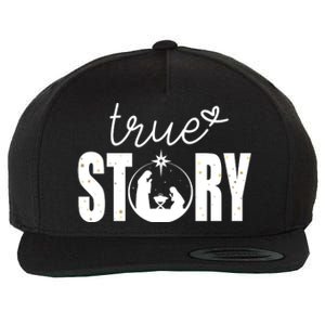 True Story Christmas Holy Christian Wool Snapback Cap