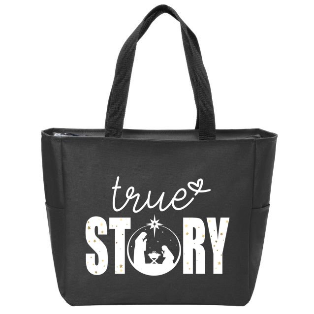 True Story Christmas Holy Christian Zip Tote Bag