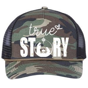 True Story Christmas Holy Christian Retro Rope Trucker Hat Cap