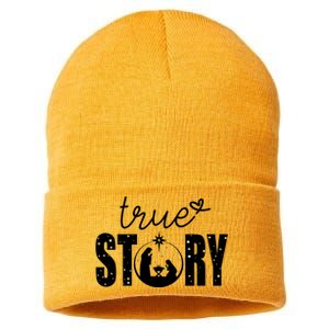 True Story Christmas Holy Christian Sustainable Knit Beanie