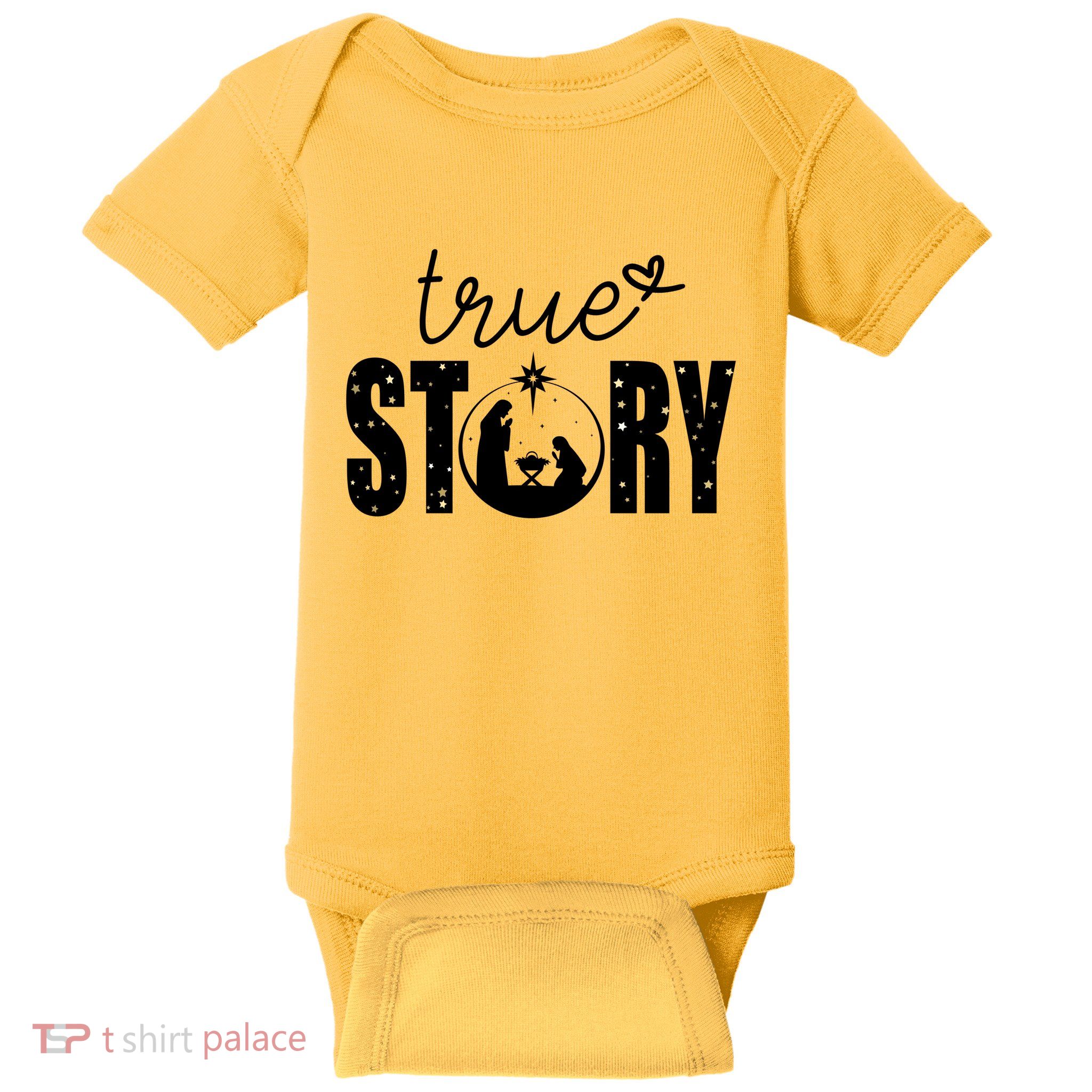 True Story Christmas Holy Christian Baby Bodysuit