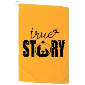 True Story Christmas Holy Christian Platinum Collection Golf Towel