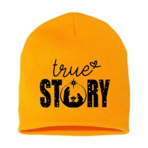 True Story Christmas Holy Christian Short Acrylic Beanie