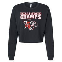 Texas State Champs Cropped Pullover Crew