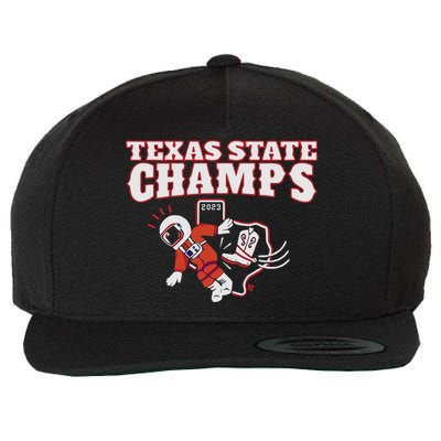 Texas State Champs Wool Snapback Cap