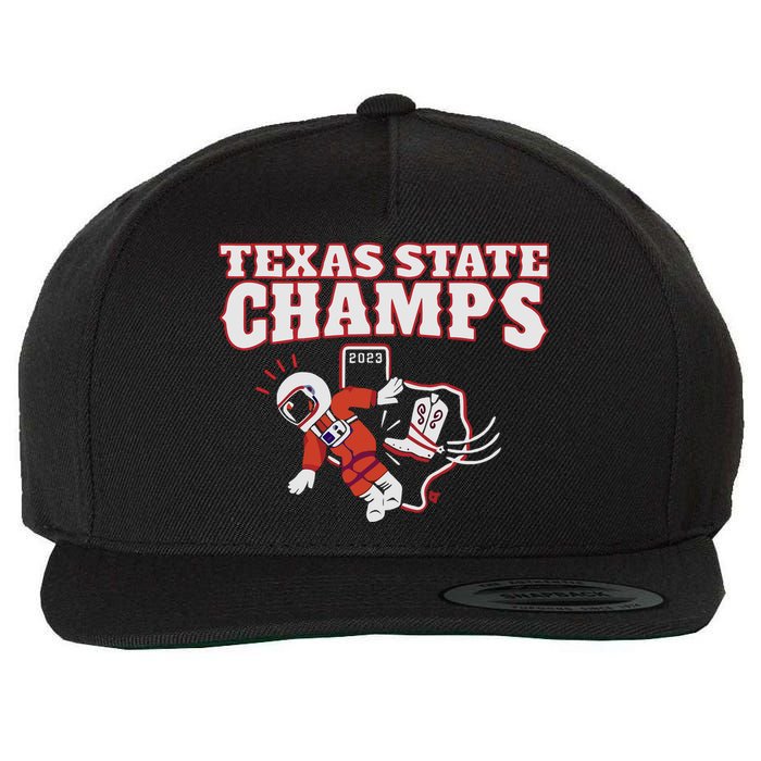 Texas State Champs Wool Snapback Cap