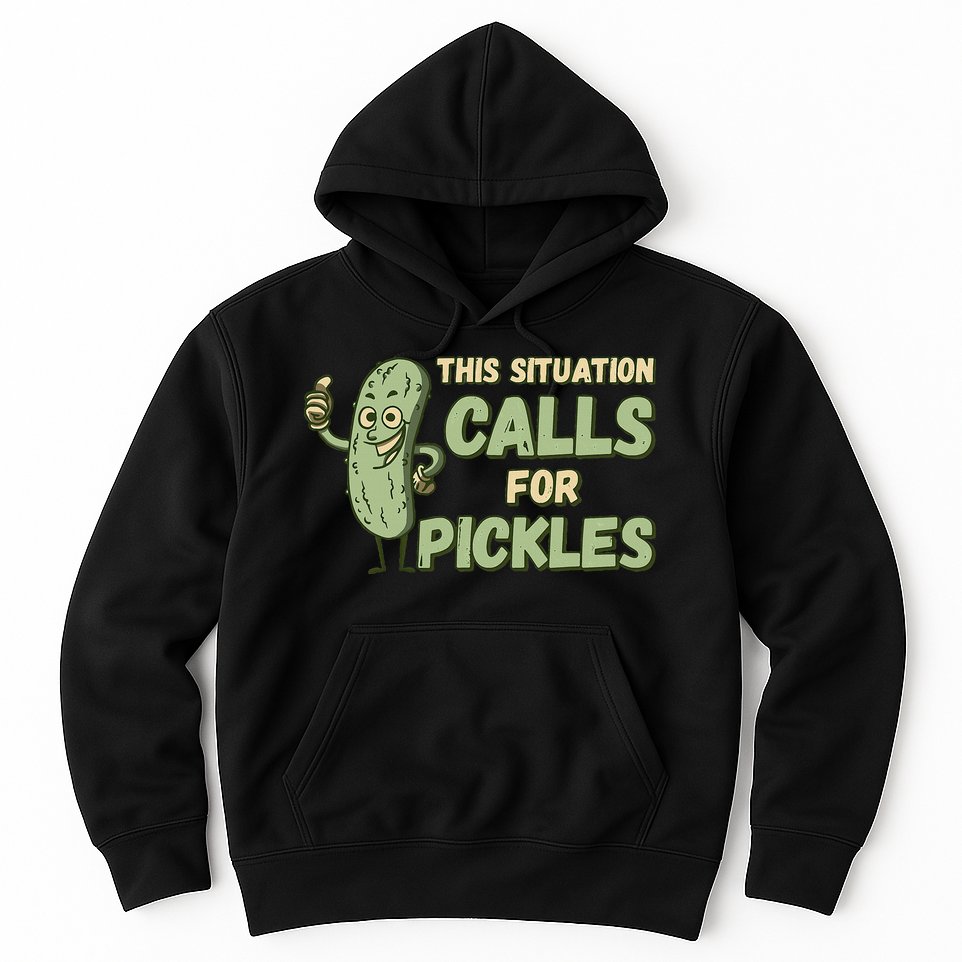 This Situation Calls For Pickles Funny Pickle Hoodie