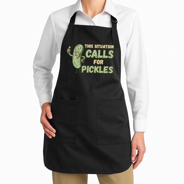 This Situation Calls For Pickles Funny Pickle Apron