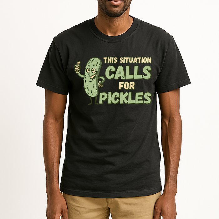This Situation Calls For Pickles Funny Pickle Tall T-Shirt