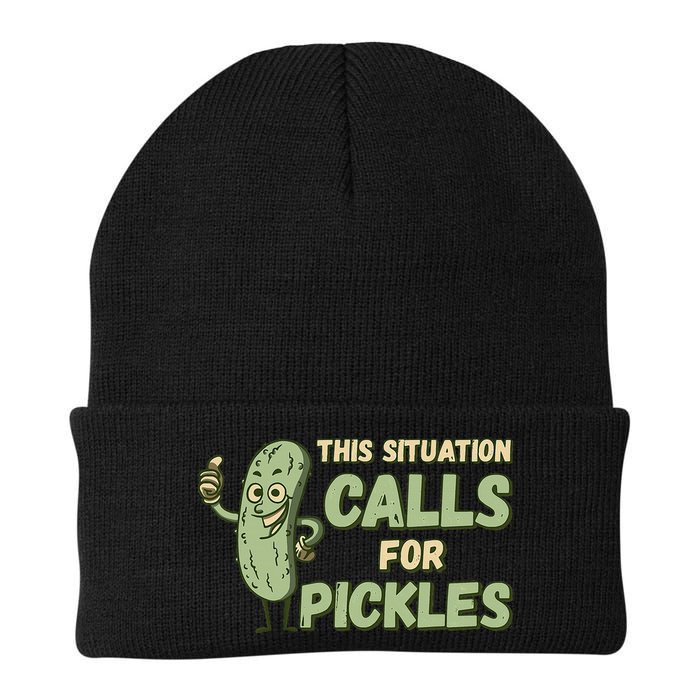 This Situation Calls For Pickles Funny Pickle Beanie