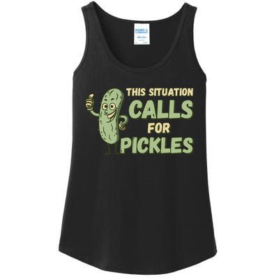 This Situation Calls For Pickles Funny Pickle Ladies Essential Tank