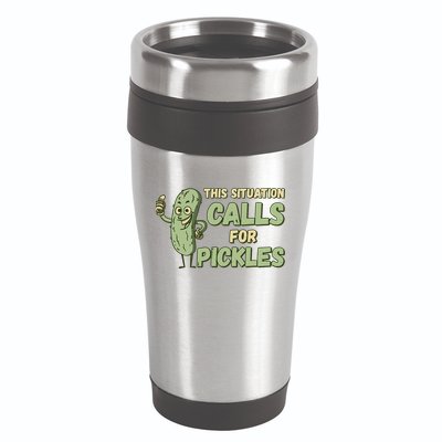 This Situation Calls For Pickles Funny Pickle 16oz Travel Tumbler