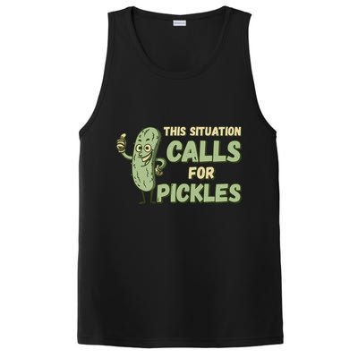 This Situation Calls For Pickles Funny Pickle PosiCharge Competitor Tank