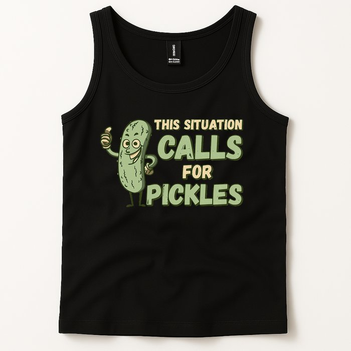 This Situation Calls For Pickles Funny Pickle Tank Top