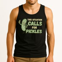 This Situation Calls For Pickles Funny Pickle Tank Top