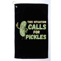 This Situation Calls For Pickles Funny Pickle Golf Towel