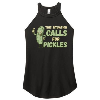 This Situation Calls For Pickles Funny Pickle Women's Perfect Tri Rocker Tank