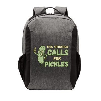 This Situation Calls For Pickles Funny Pickle Vector Backpack