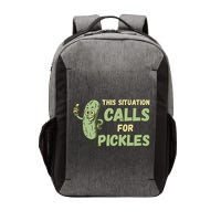 This Situation Calls For Pickles Funny Pickle Vector Backpack