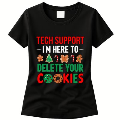 Tech Support Christmas Cookies Women Funny Christmas Women's T-Shirt