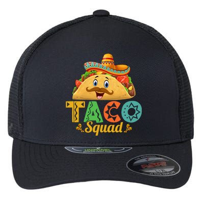 Taco Squad Cinco De Mayo Celebration Flexfit Unipanel Trucker Cap