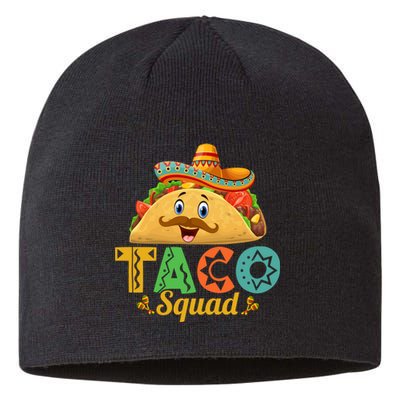 Taco Squad Cinco De Mayo Celebration Sustainable Beanie