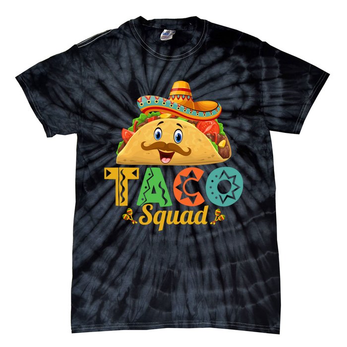 Taco Squad Cinco De Mayo Celebration Tie-Dye T-Shirt