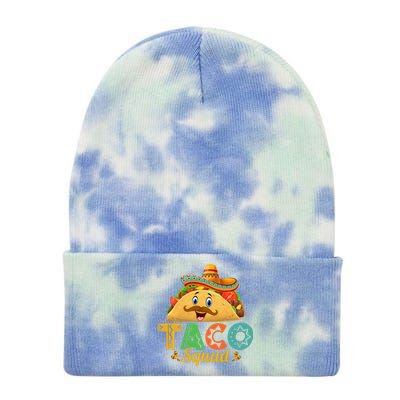 Taco Squad Cinco De Mayo Celebration Tie Dye 12in Knit Beanie