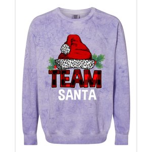 Team Santa Christmas Family Matching Pajamas Gift Boys Girls Colorblast Crewneck Sweatshirt