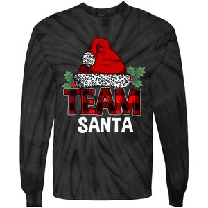 Team Santa Christmas Family Matching Pajamas Gift Boys Girls Tie-Dye Long Sleeve Shirt