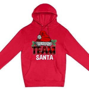 Team Santa Christmas Family Matching Pajamas Gift Boys Girls Premium Pullover Hoodie