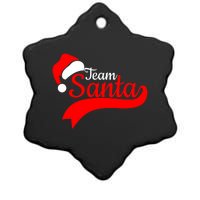 Team Santa Christmas Squad Family Matching Ceramic Star Ornament