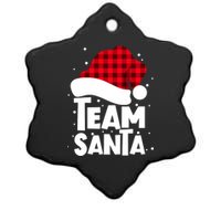 Team Santa Christmas Squad Family Matching Ceramic Star Ornament